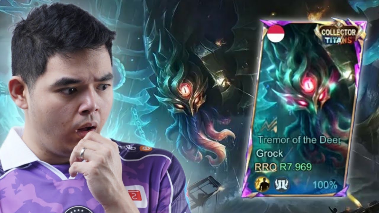 REVIEW SKIN COLLECTOR GROCK !! TEMBOK KELUAR KAPAL HANTU !! SAMPE SHOCK !! #MLBB