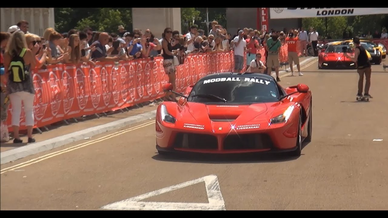 Modball Rally action 2014! LaFerrari, Huayra...