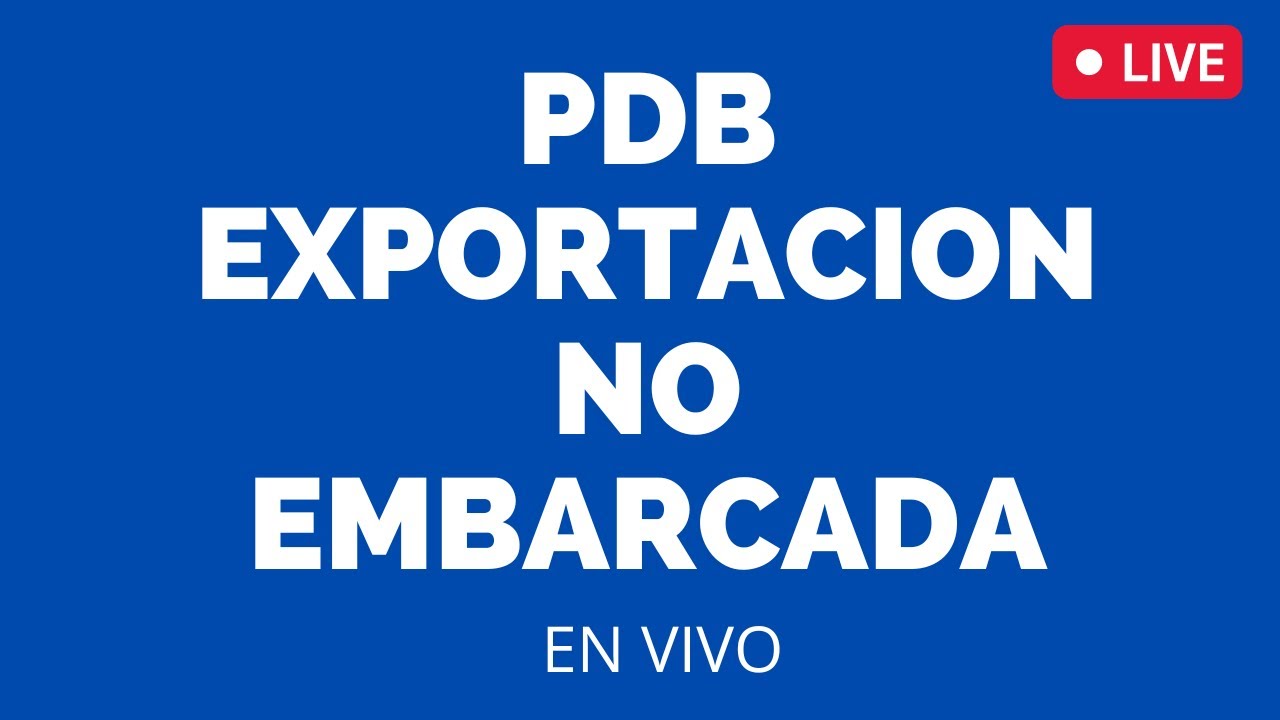 👍PDB EXPORTACION NO EMBARCADA  👉Estudio Contable En Lima