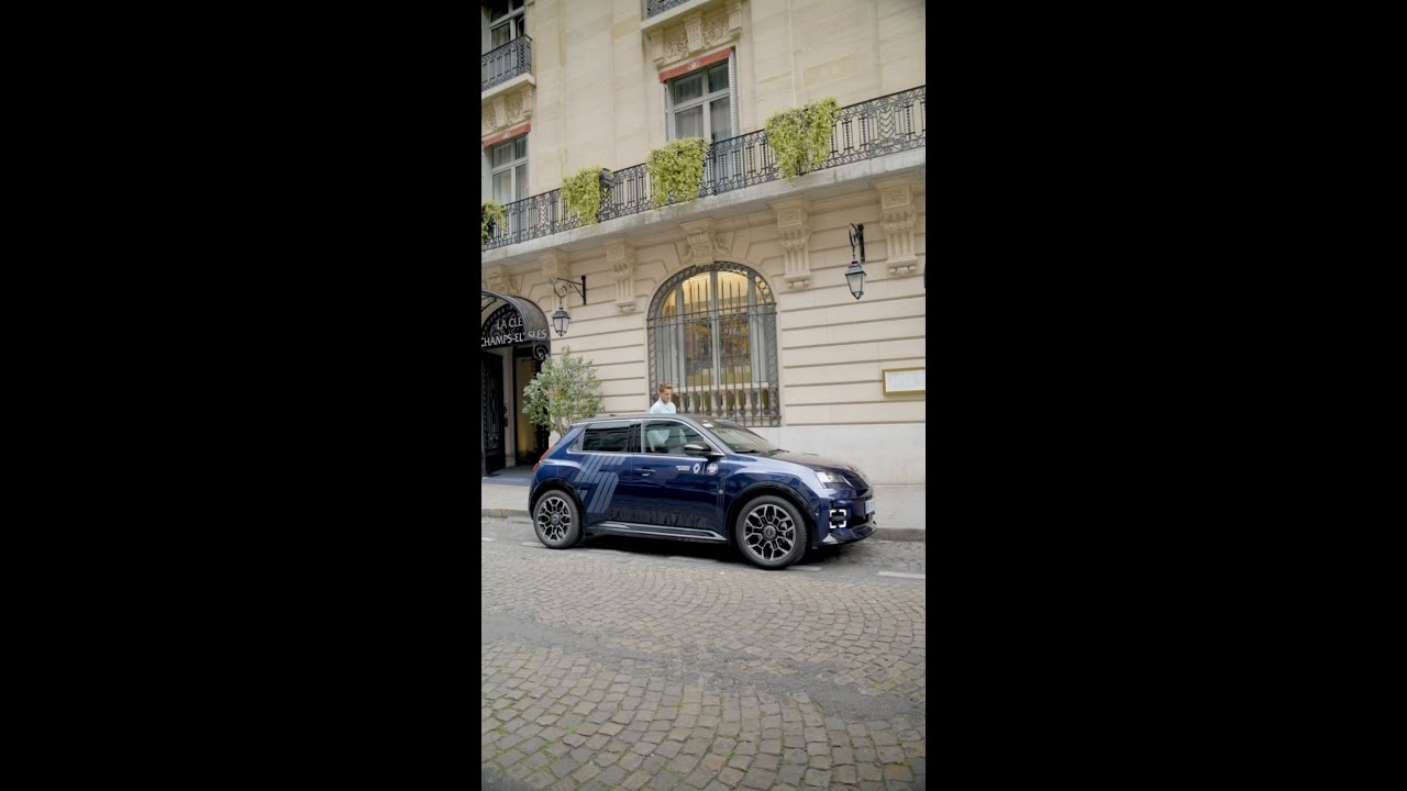la bordul #Renault5 #RolandGarros #ETech #electric cu ambasadorul Lineup: Casper Ruud