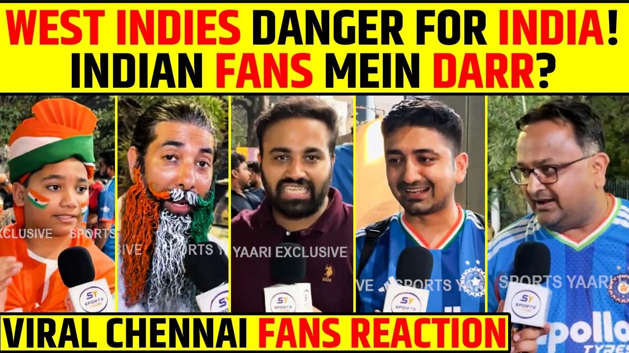 WEST INDIES DANGER FOR INDIA! INDIAN FANS MEIN DARR? VIRAL CHENNAI FANS REACTION😱 #t20worldcup2026