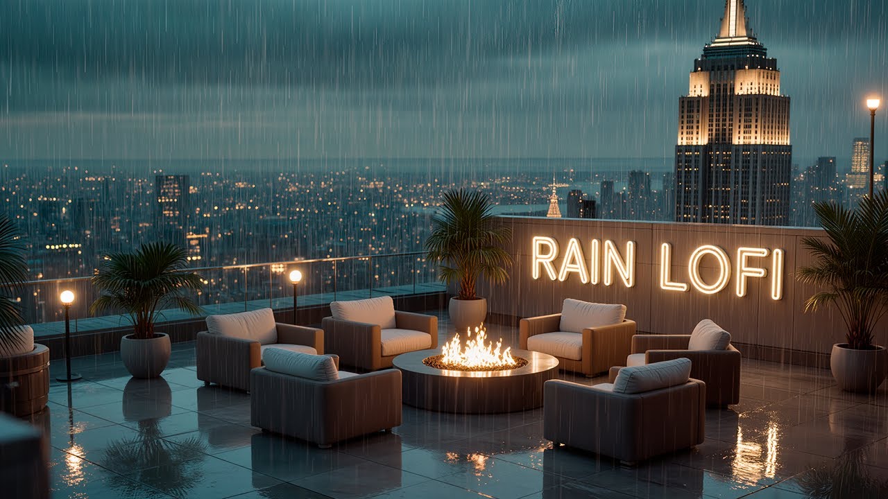90s Rain Lofi Chill 🌧️ Calm Chillhop Beats for Focus and Study ☕ 12 Hours Chill Mix