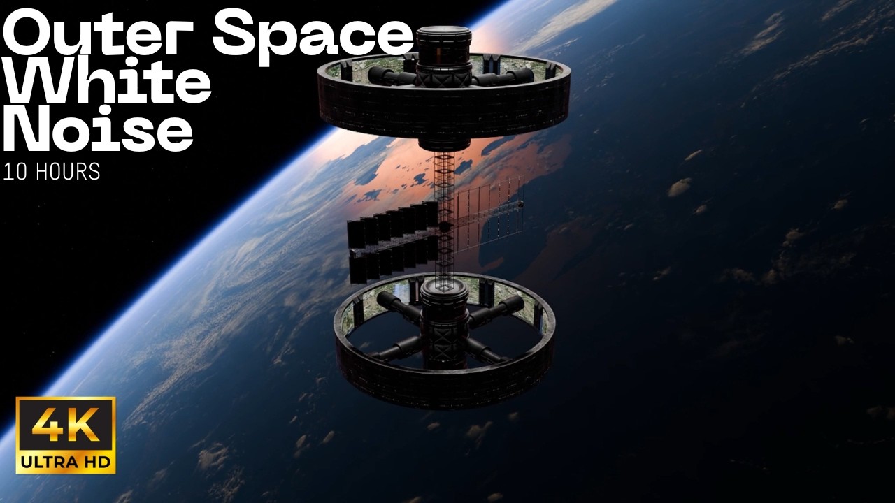 Loud Fan White Noise for Insomnia Relief and Deep Sleep 10 Hours With Outer Space Visuals