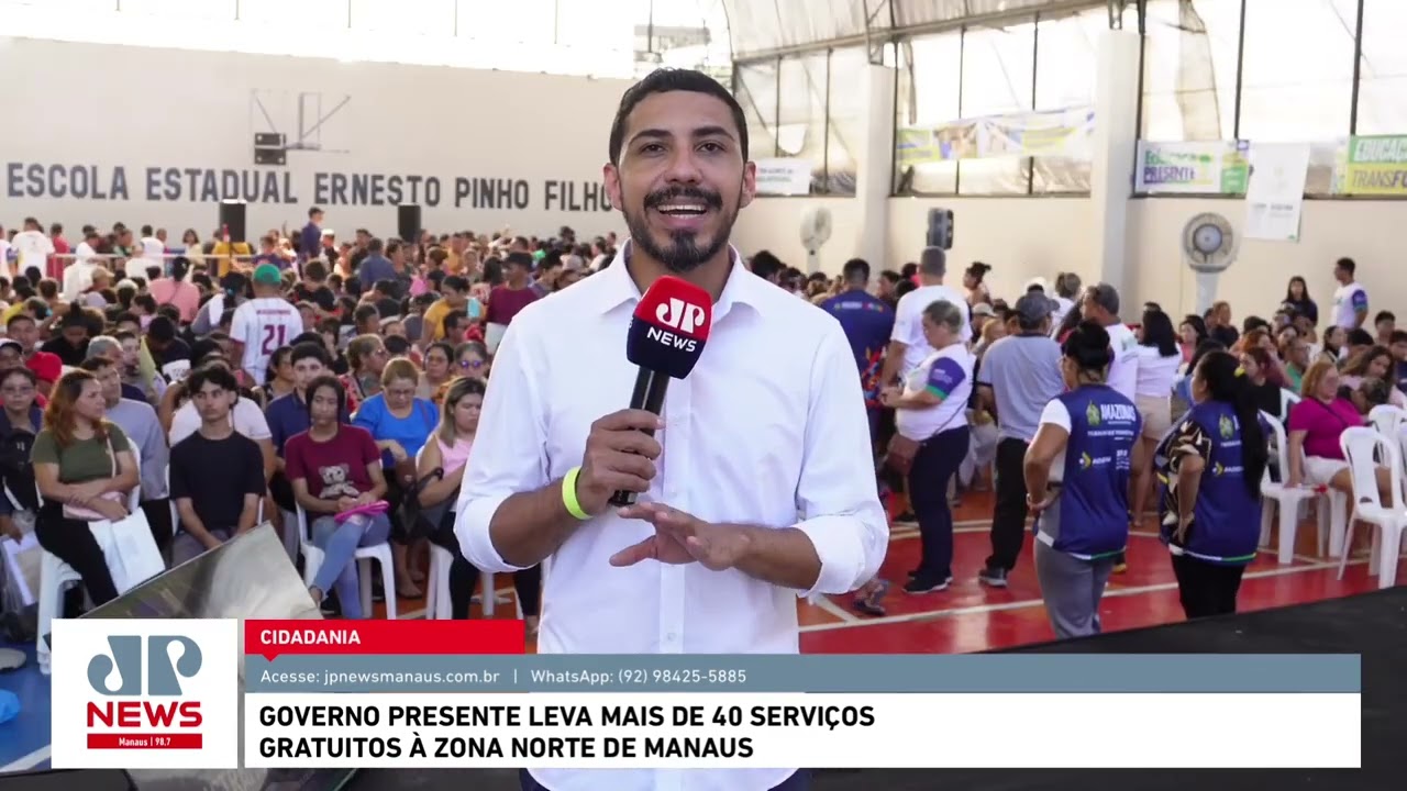 Governo Presente leva mais de 40 serviços gratuitos à zona norte de Manaus
