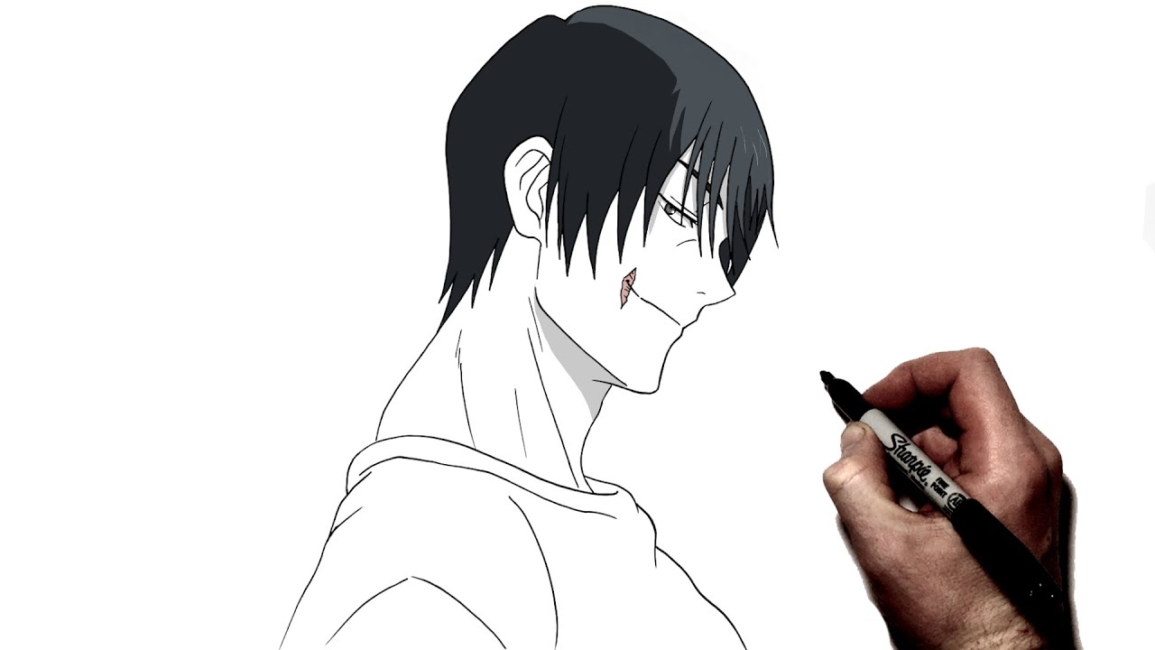 How To Draw Toji | Step By Step | JJK