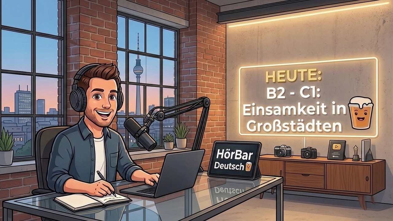 B2-C1 Deutsch: Einsamkeit in der Großstadt. Die Psychologie der Großstadt | HörBar Deutsch #9