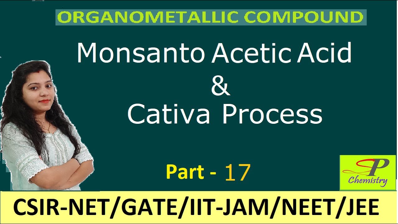Monsanto Acetic Acid Process & Cativa Process || Carbonylation Reaction || Catalyst