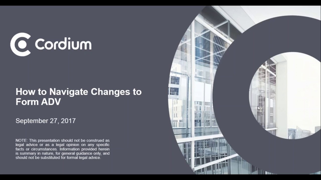 How to Navigate Form ADV Changes