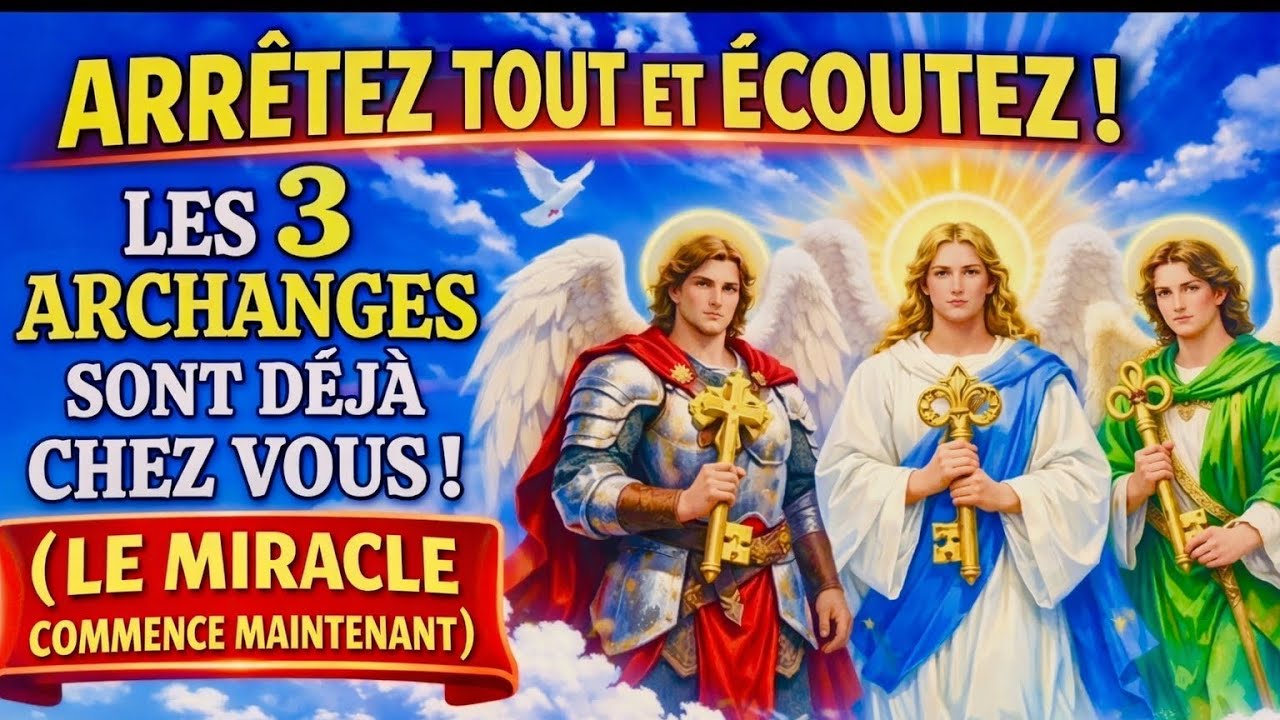 🙏 ARRÊTEZ TOUT ET ÉCOUTEZ !Les 3 Archanges sont déjà chez vous… et le miracle commence maintenant ✨