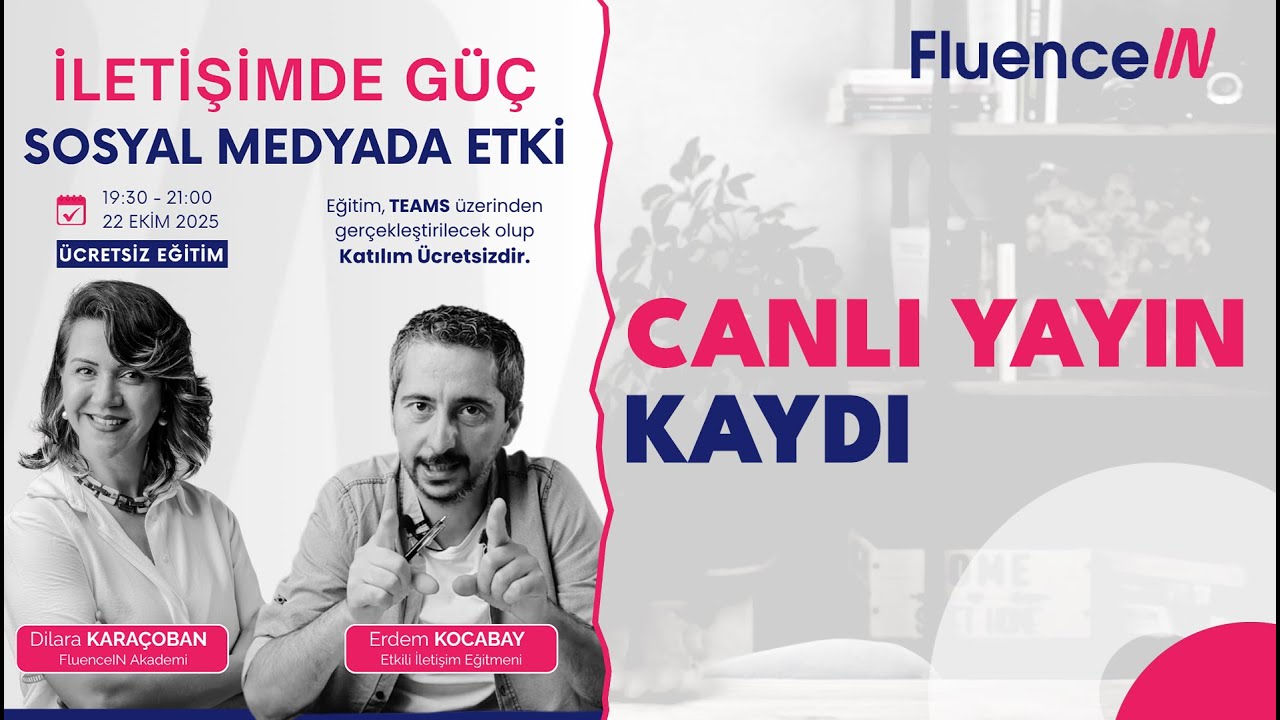 Diksiyon ve Ses-Canlı Kayıt: Erdem Kocabay ile Etkili İletişimin Altın Kuralları | FluenceIN Akademi