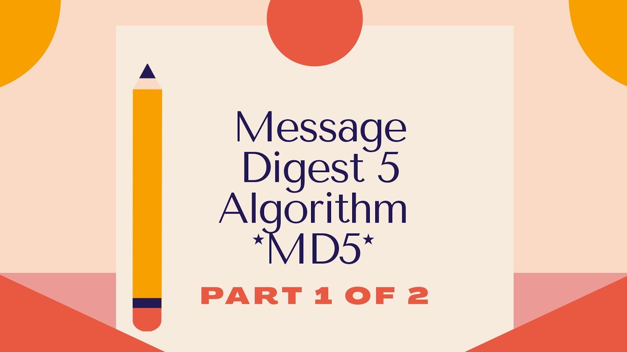 Message Digest 5 (MD5) || Working and Operation of MD5 in Hindi || (PART 1 of 2)