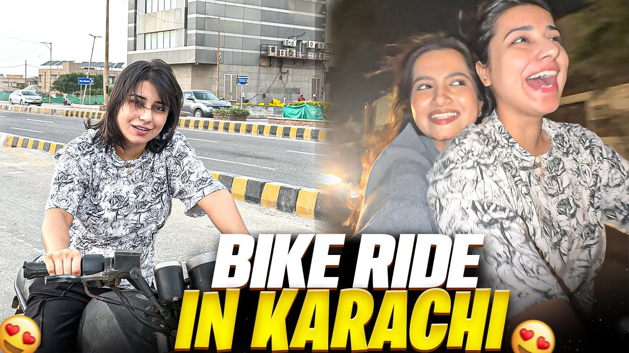 Fearless Girl Riding Bike in Karachi 🇵🇰 | Crazy Night Out with My Friends❤️