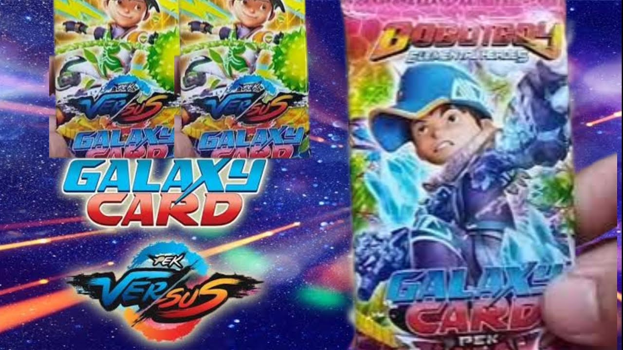 Unboxing Trading Card Boboiboy PEK Versus, Galaxy Card PEK Impak
