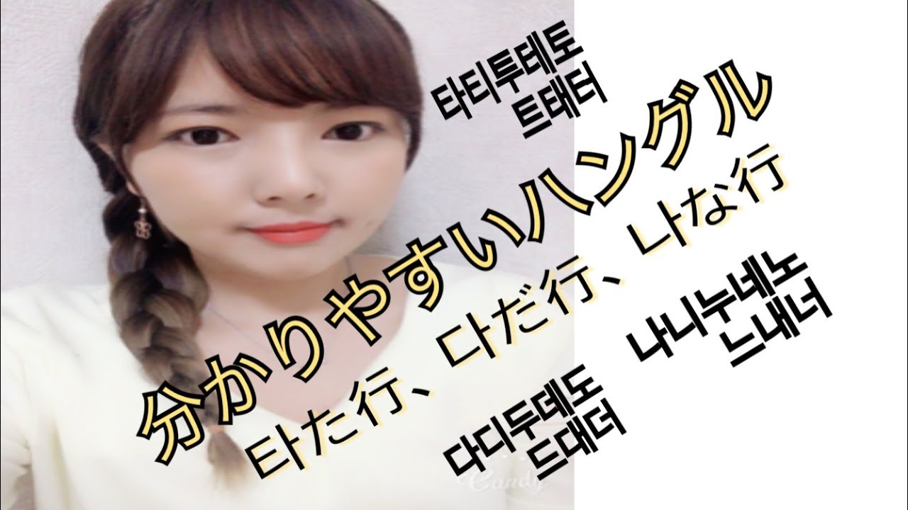 韓国語講座ー分かりやすいハングル　타た行、다だ行、나な行