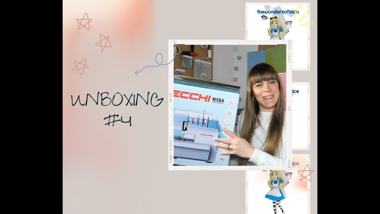 UNBOXING #4: scopriamo insieme la tagliacuci Necchi N184 | Let's discover the overlock machine