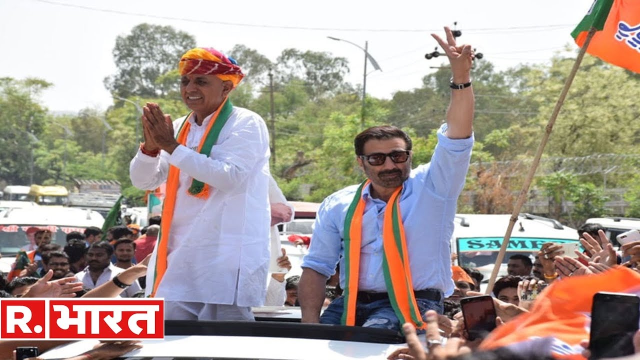 राजस्थान के बाड़मेर से सनी देओल का 'गदर' रोड शो