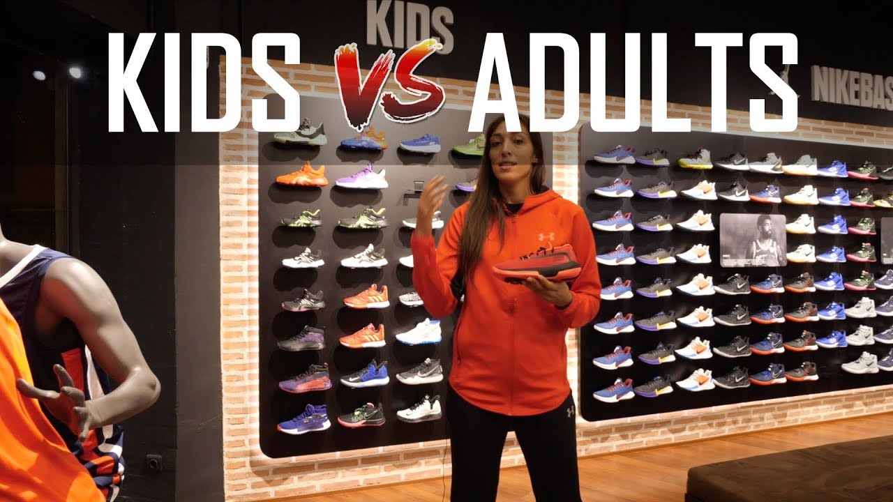 ¿QUÉ DIFERENCIAS HAY ENTRE ZAPAS DE NIÑO Y ADULTO?