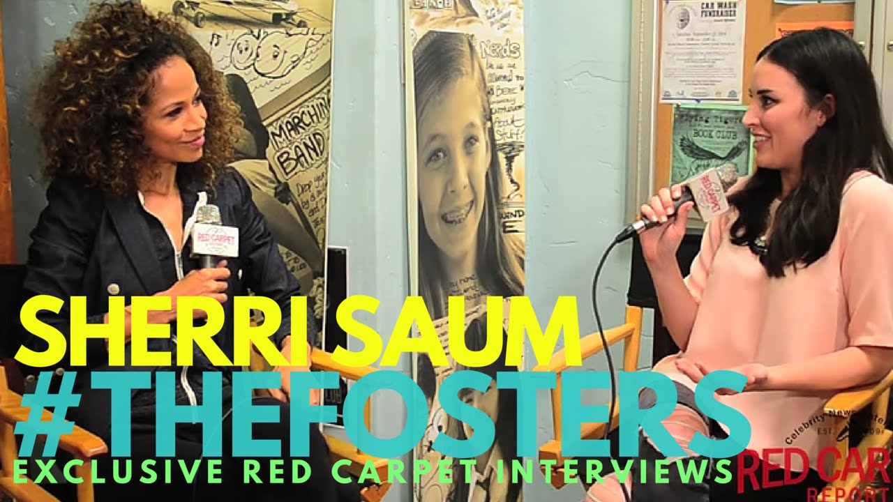 Sherri Saum interviewed on the set of Freeform's 
