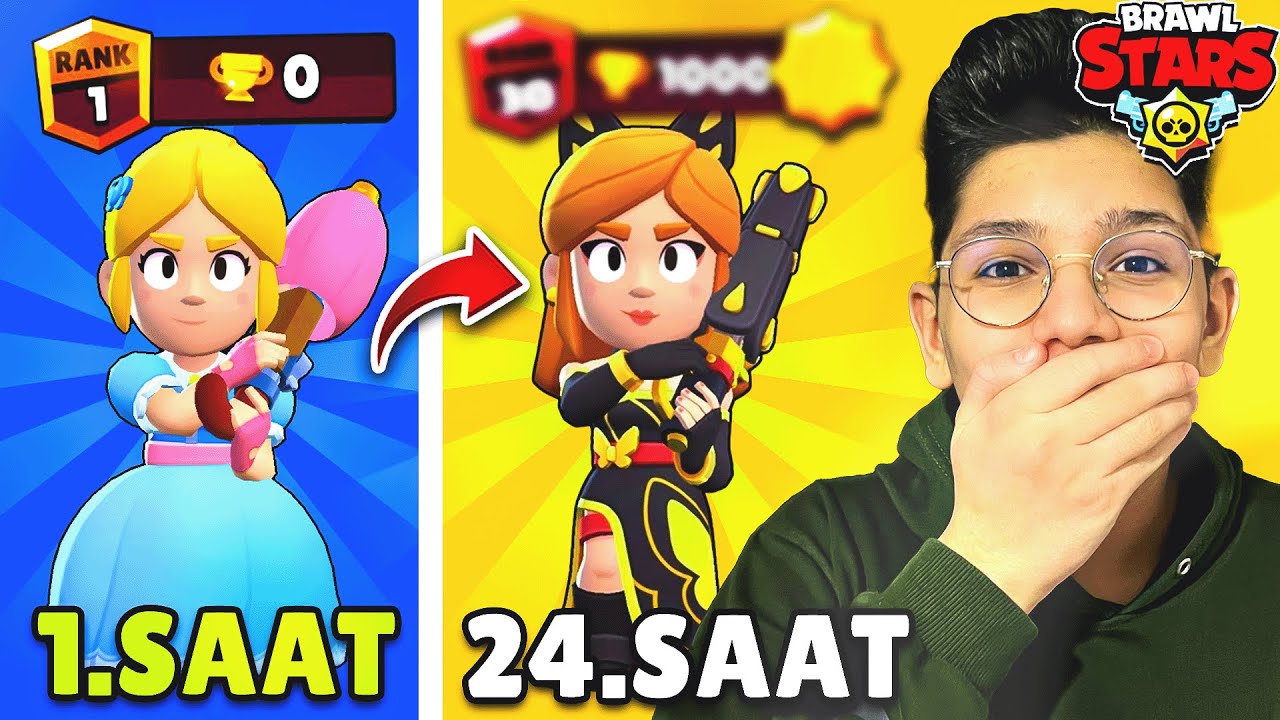 24 SAAT BOYUNCA PİPER OYNADIM.. KAÇ KUPA KASTIM | BRAWL STARS
