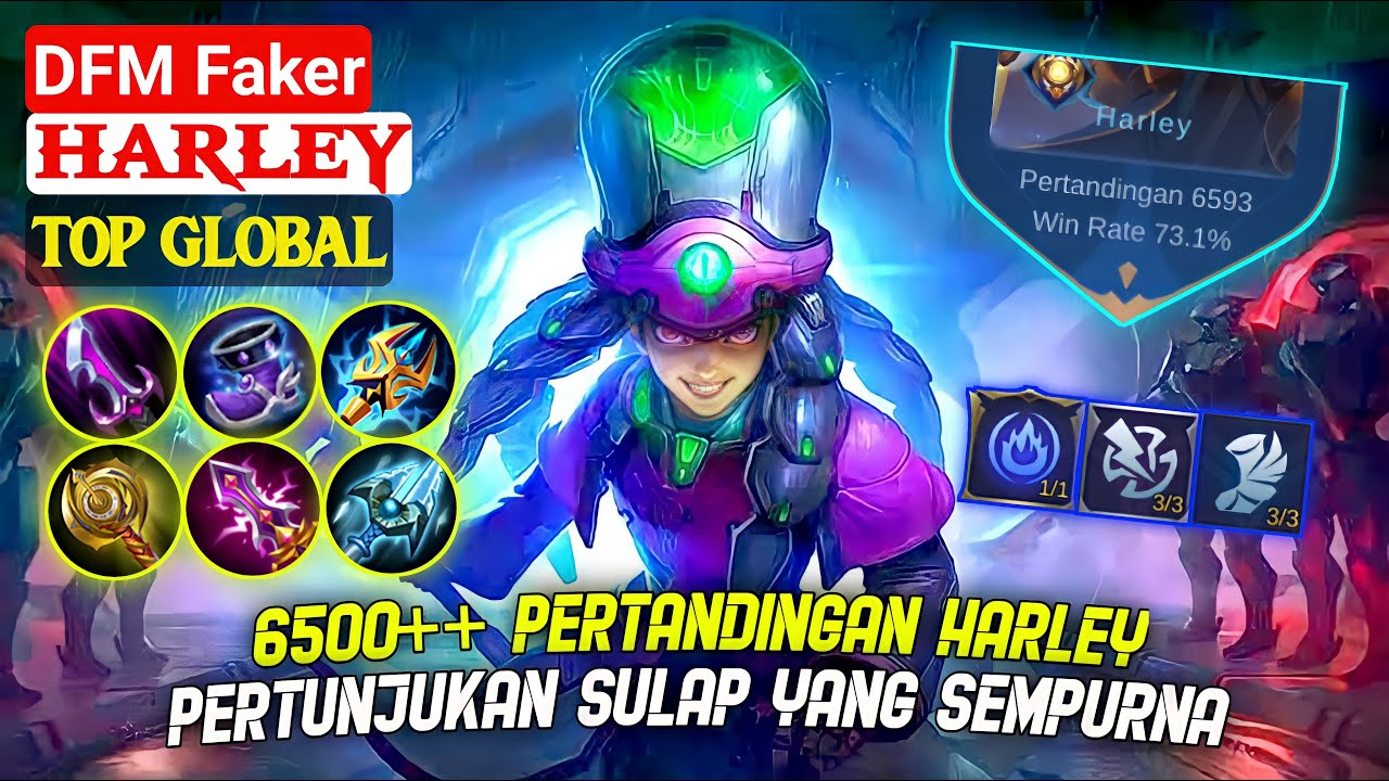Harley Top 1 Global Build 2021, Terlalu Agresif - By DFM Faker | Mobile Legends