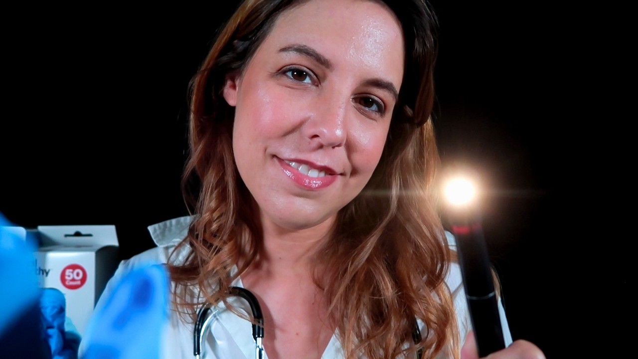ASMR Annual Exam Roleplay 🩺 Gentle Nurse Eases Your Anxiety | Soft-Spoken Ear and Eye Vitals Exam
