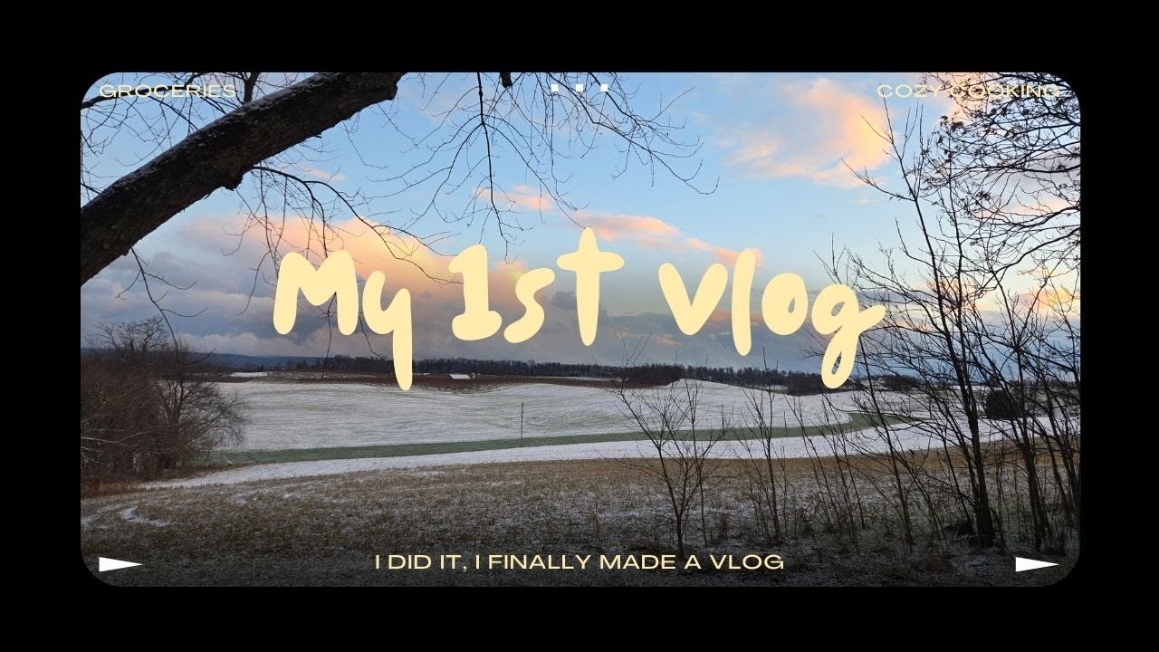 My first vlog! Grocery run + cozy late meal prepping