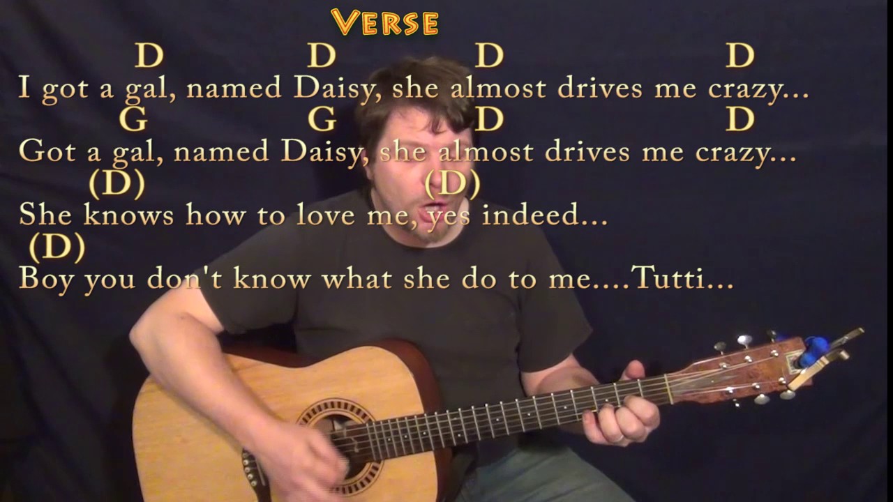 Tutti Frutti (Little Richard) Strum Guitar Cover Lesson in D with Chords/Lyrics