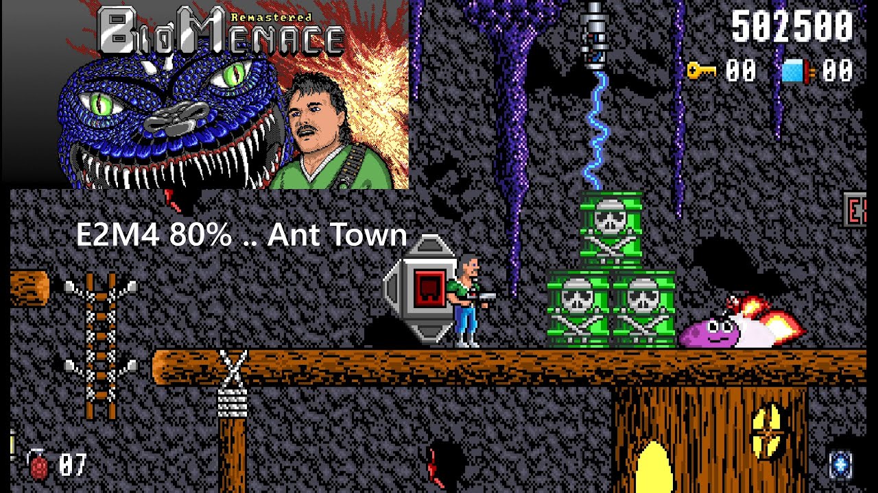 Bio Menace Remastered E2M4 Hard with commentary