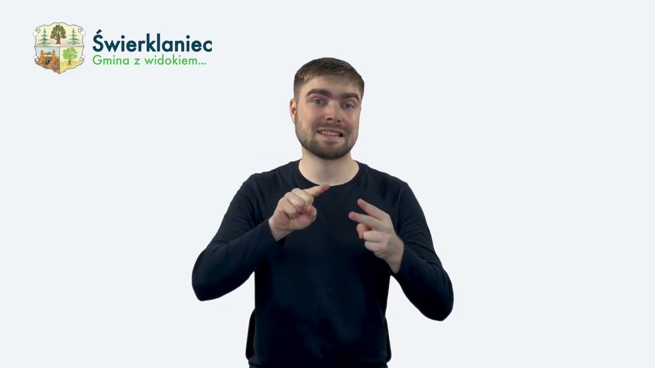 Urząd Gminy Świerklaniec nagranie w polskim języku migowym