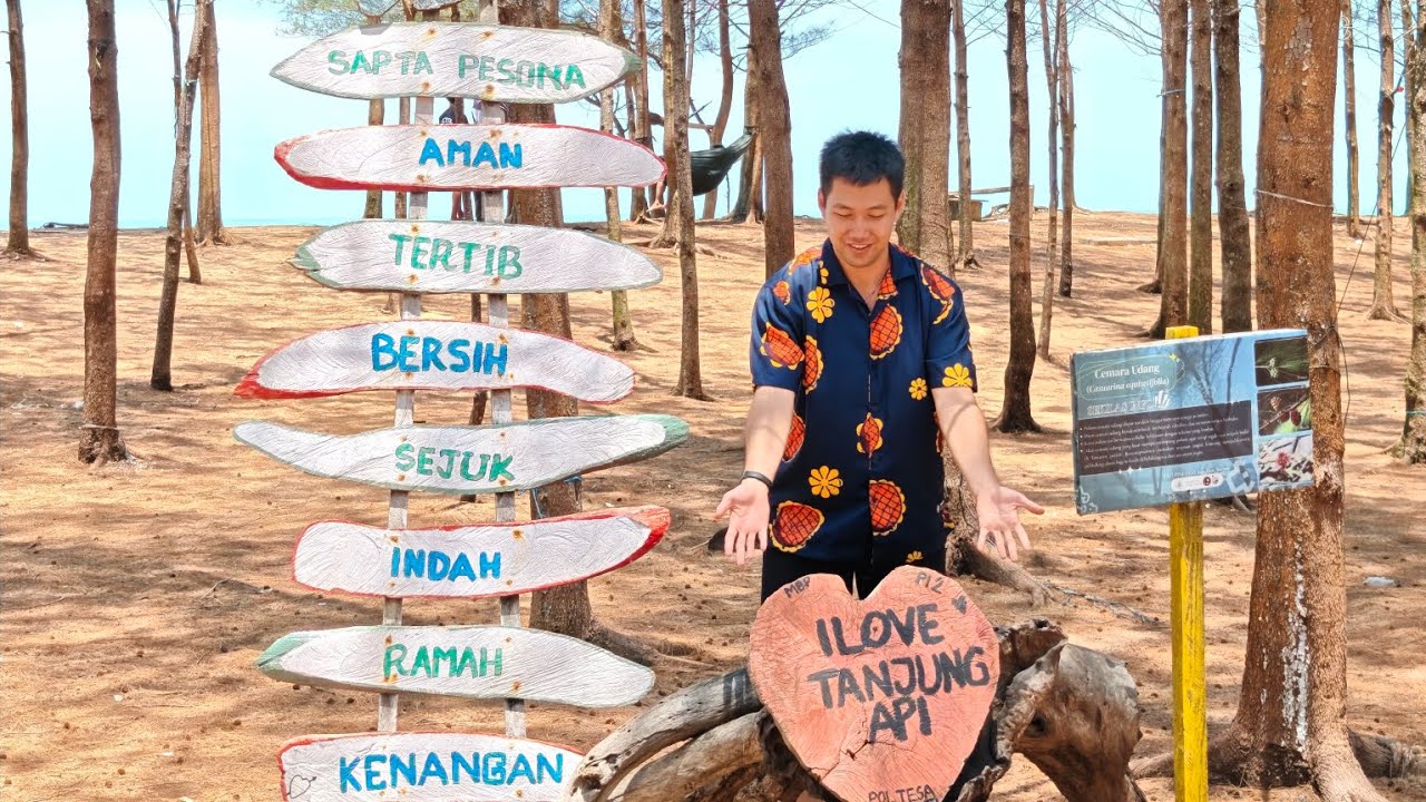 Mini vlog ke pantai tanjung Api dan perbatasan Indonesia - Malaysia #fyp #viral #indonesia #malaysia