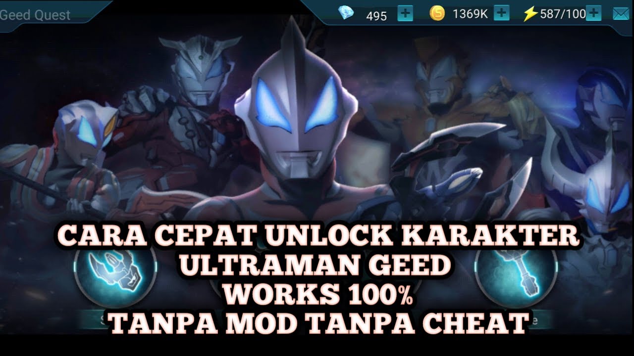 ULTRAMAN: LEGEND OF HEROES - TUTORIAL FAST LEVELING DAN UNLOCK KARAKTER ULTRAMAN GEED - TANPA MOD