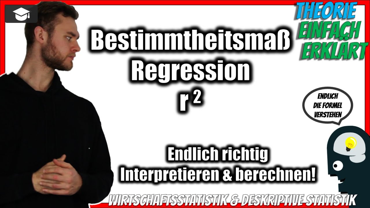 Bestimmtheitsma&szlig; Regression berechnen & interpretieren 📚 einfach erkl&auml;rt [Theorie/Formel]