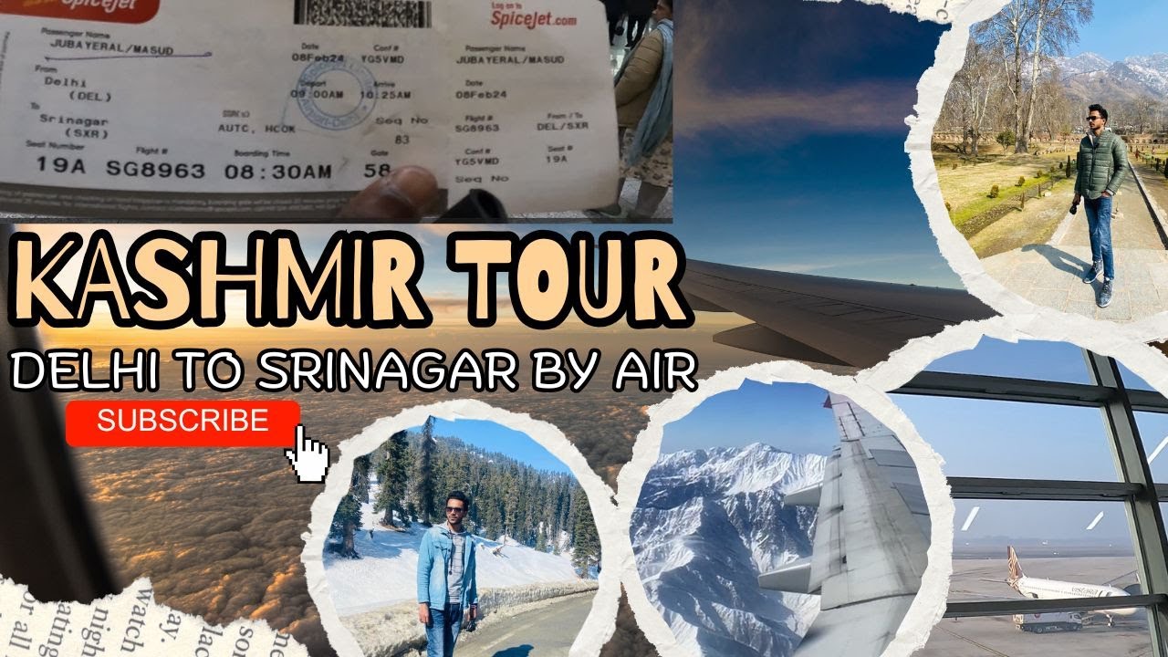 Delhi to Srinagar By Air SpiceJet Airlines | Kashmir Mountains View From Flight