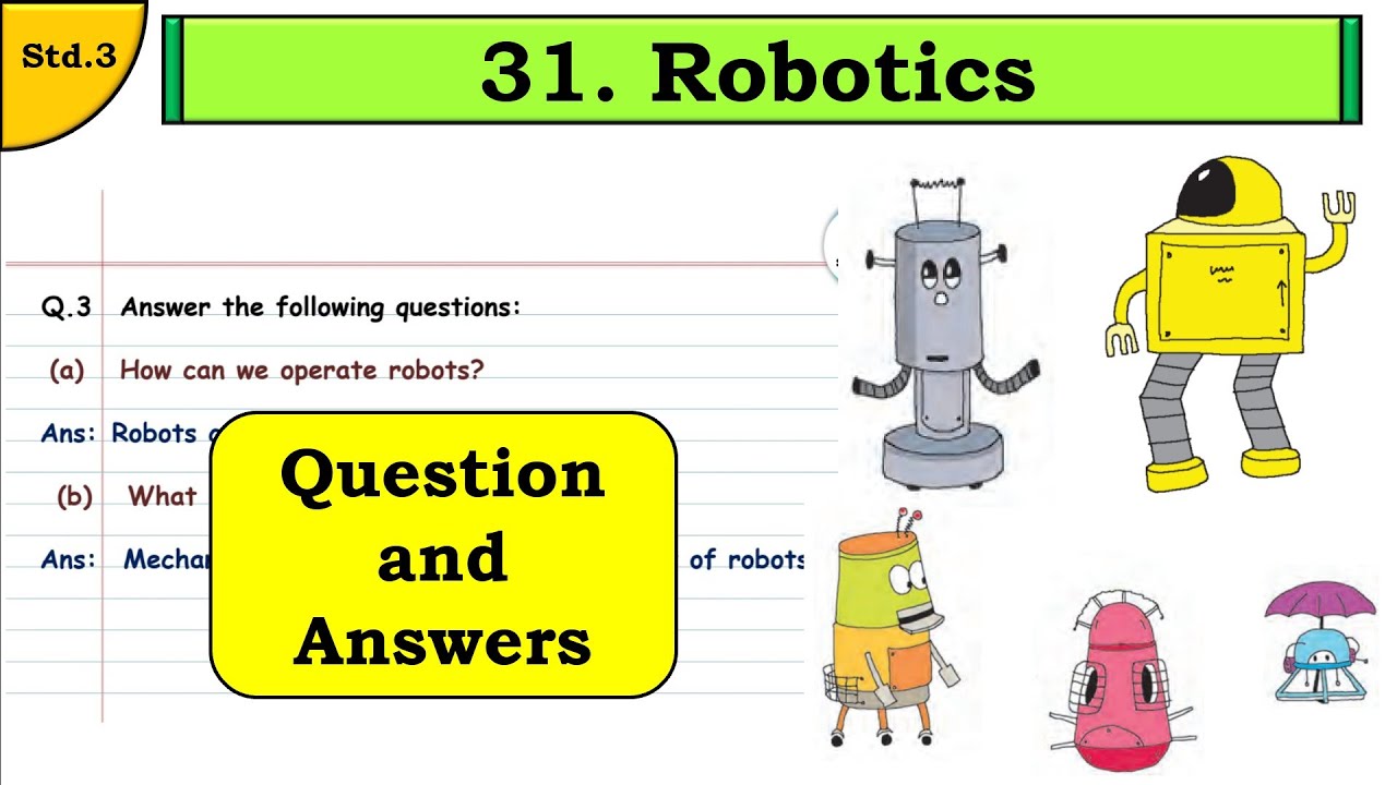 31. Robotics | std 4 | Question Answers | English Balbharati
