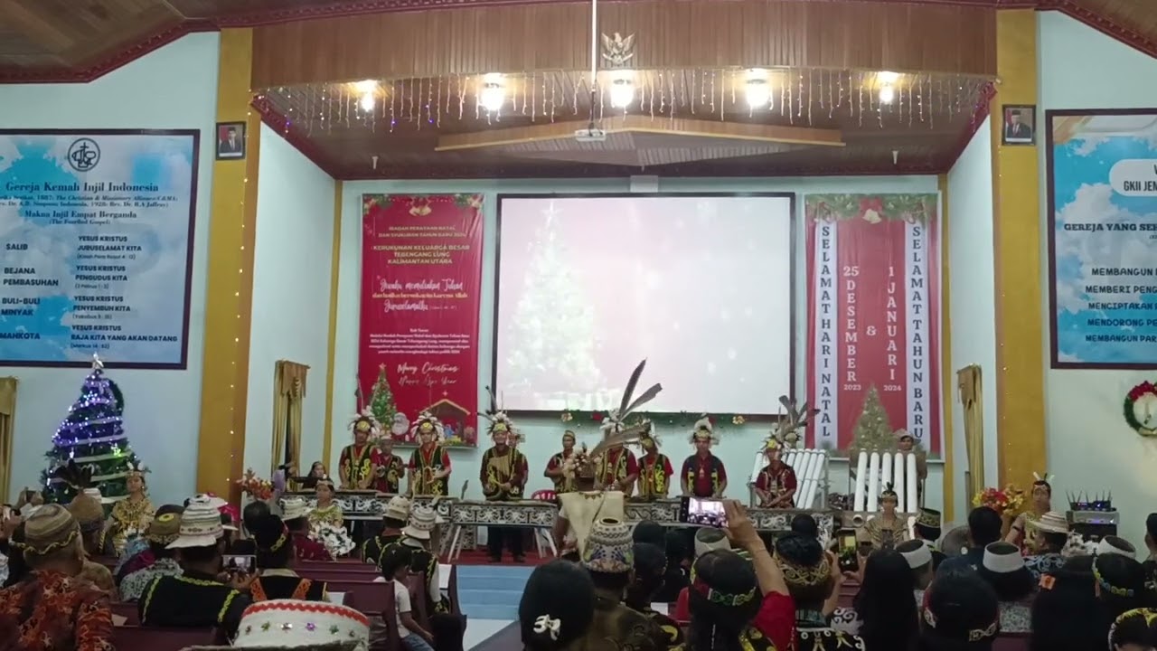 Natal Tebengang lung 13-01-2024 || Penampilan musik tradisional dari desa Tengkapak
