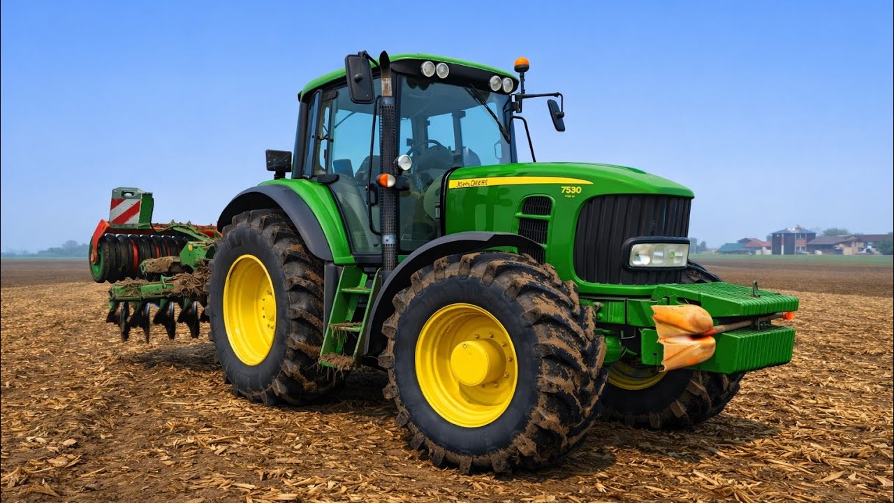 Talerzowanie po kukurydzy | John Deere 7530 & Amazone Catros