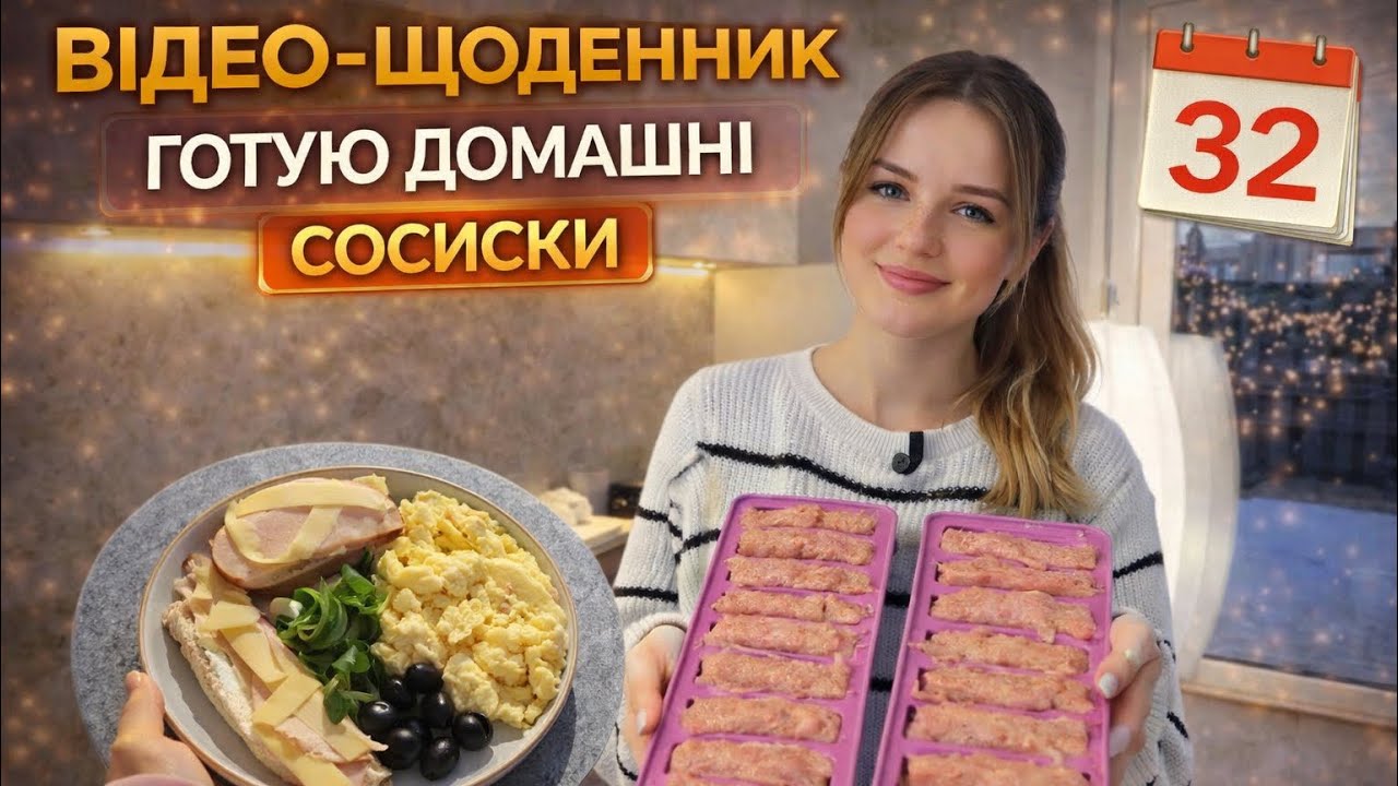 ГОТУЮ СОСИСКИ/ НА ПІЦУ З ПОДРУГОЮ/ 32 ДЕНЬ/ ВІДЕО-ЩОДЕННИК