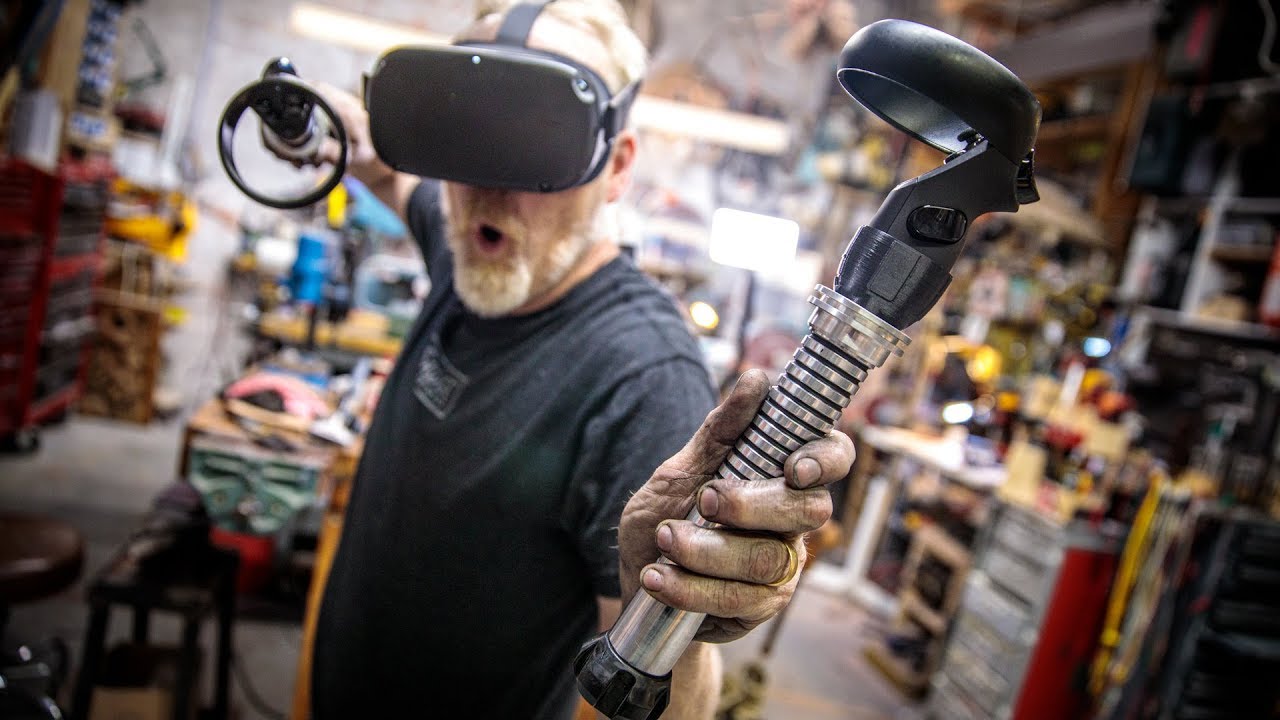 Adam Savage's One Day Builds: Custom Beat Saber Hilts!