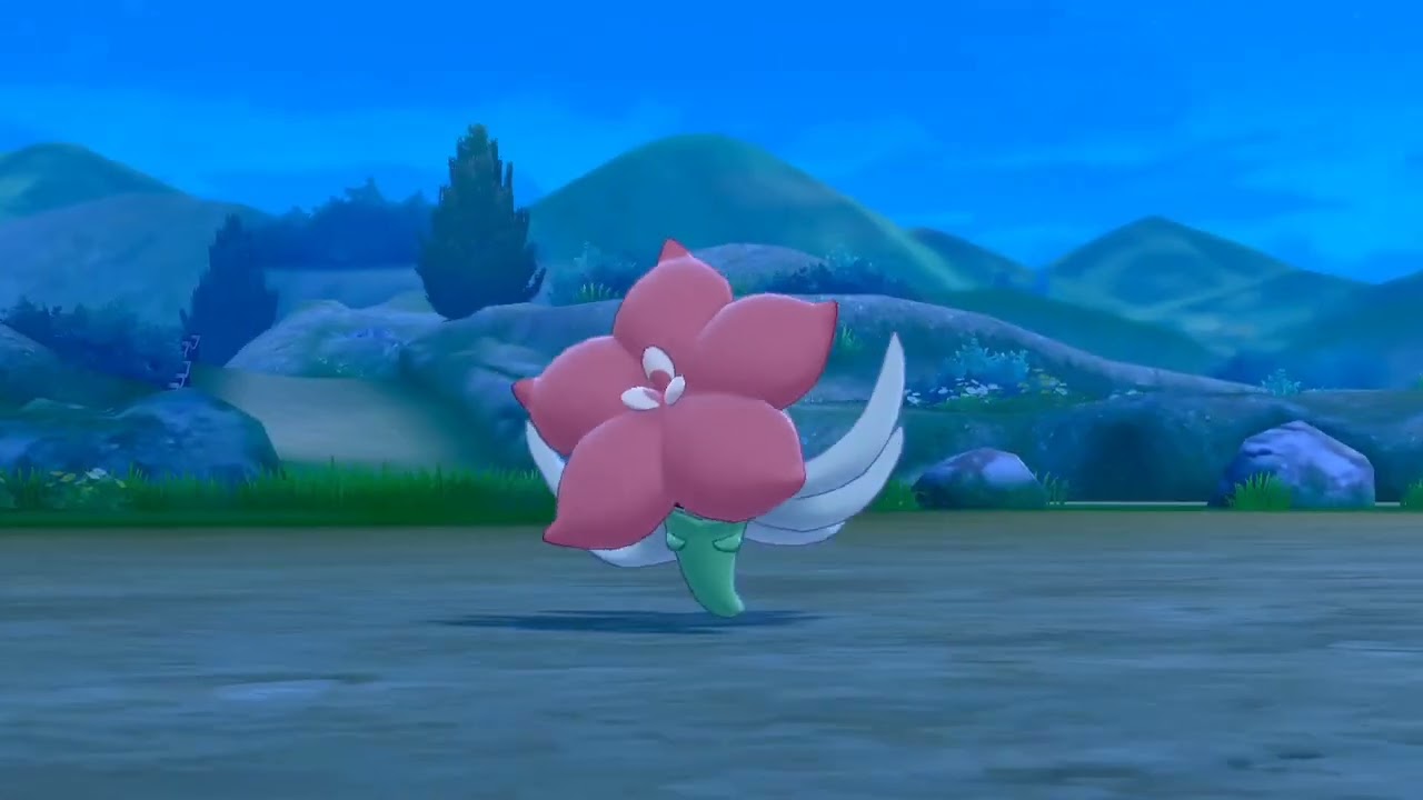 Shiny Gossifleur in Pok&eacute;mon Sword After About 600 Encounters