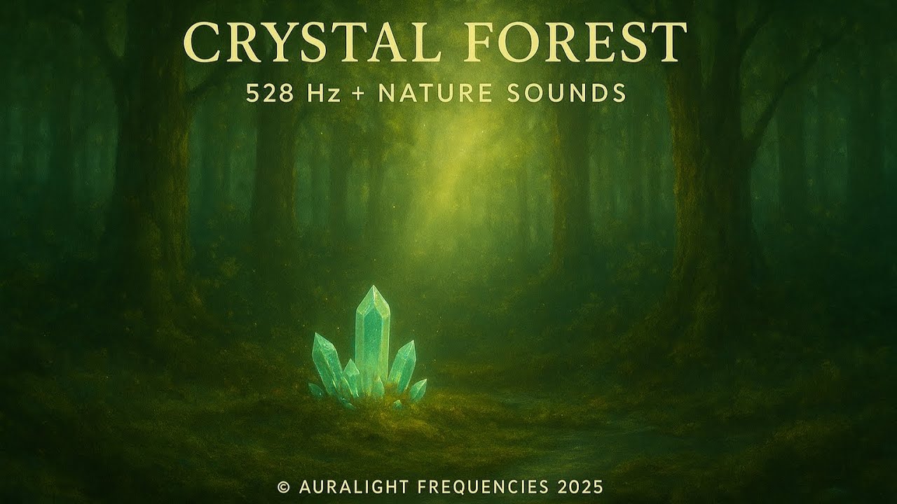 🌲✨ Crystal Forest — 528 Hz + Nature Sounds | Regeneration, Love & Deep Earth Harmony 🌿💎