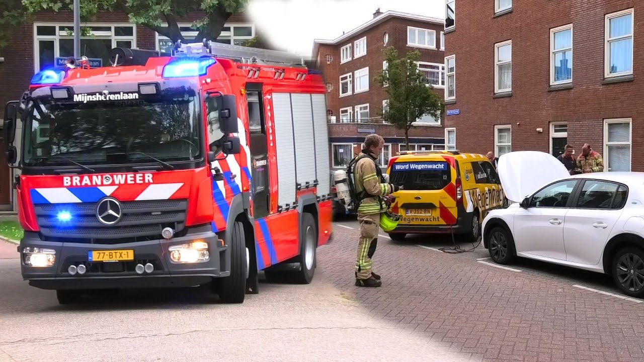 Nieuwe TS 17-3431 Brandweer Kazerne Mijnsherenlaan met spoed onderweg naar verschillende meldingen!