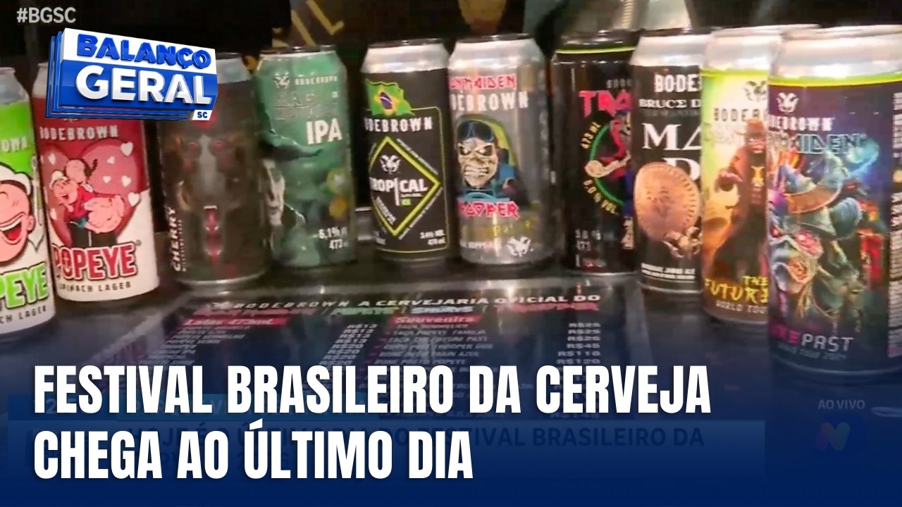 Último dia do Festival Brasileiro da Cerveja movimenta Blumenau
