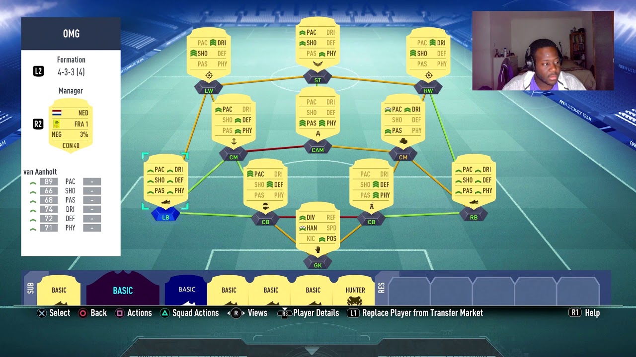 Fifa 19 - French and Dutch Hybrid Squad Builder 800K