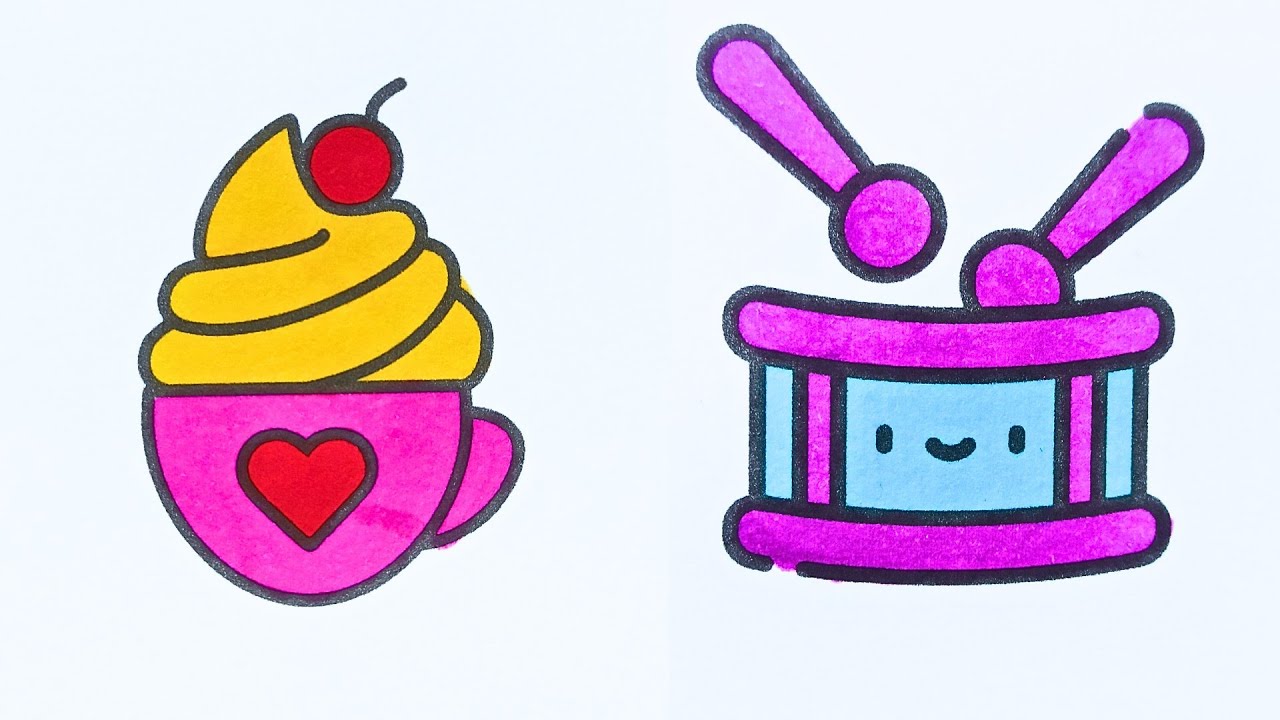 Relaxing & Satisfying colouring | Marker asmr