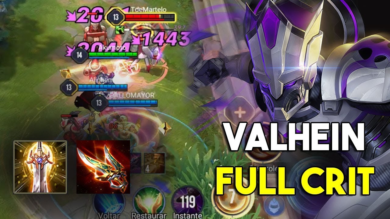 VALHEIN BUILD FULL CRÍTICO - Arena of Valor