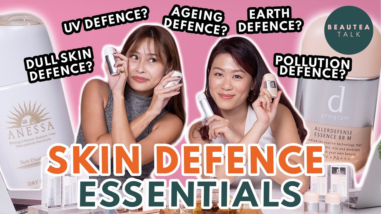 5 skin defence essentials - protect against UV rays, ageing, pollution, blue light & more!