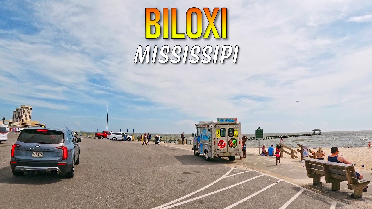 Biloxi Mississippi Driving Through