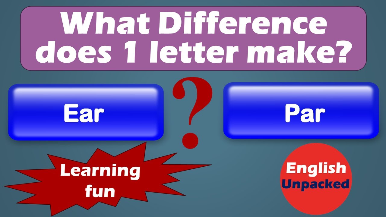 Ear and Par (One Letter)