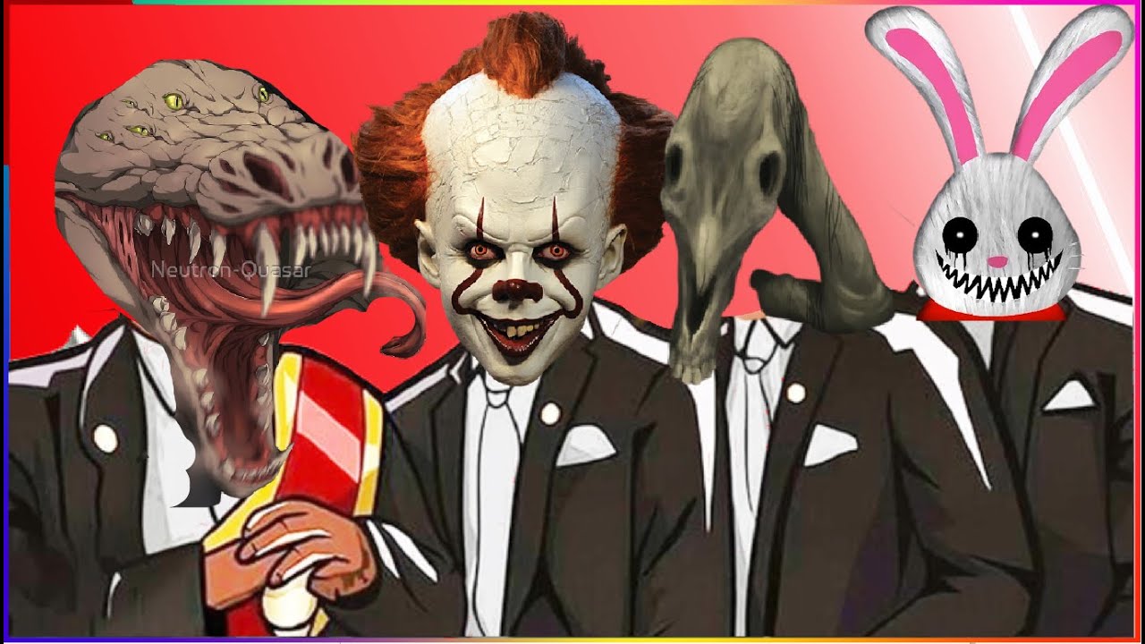 SCP-682 & IT PENNYWISE & LONG HORSE & MR HOPP'S - Coffin Dance X Baby Shark COVER