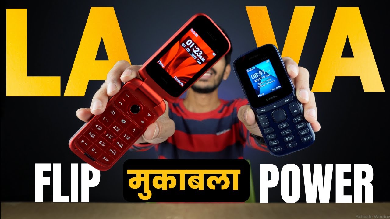 Lava Flip vs Lava A3 Power - Best Feature Phone - Lava Keypad Mobile Review - Hindi